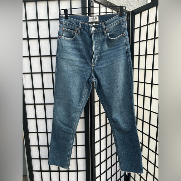 Agolde Classic Blue Denim Jeans size 26 - Picture 1 of 8